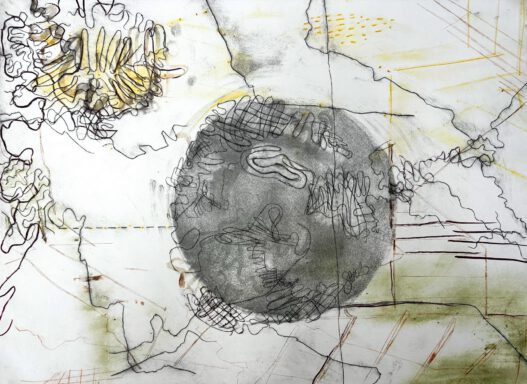 Borderlands etching and monotype I